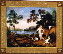 Копия картины "peaceable kingdom" художника "хикс эдвард"