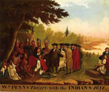 Картина "penn&#39;s treaty" художника "хикс эдвард"