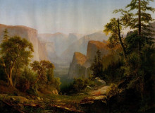 Копия картины "view of the yosemite valley, in california" художника "хилл томас"