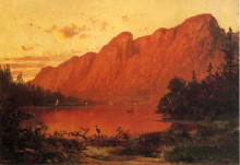 Копия картины "profile peakk from profile lake, new hampshire" художника "хилл томас"