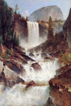 Картина "vernal falls, yosemite" художника "хилл томас"