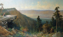 Репродукция картины "hudson river valley from the catskill mountain house" художника "хилл томас"