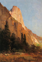 Копия картины "sentinel rock, yosemite" художника "хилл томас"