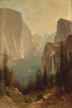 Репродукция картины "early morning, yosemite valley" художника "хилл томас"