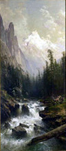 Репродукция картины "mountain stream" художника "хилл томас"