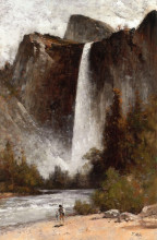 Картина "at the foot of bridal veil" художника "хилл томас"