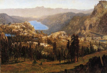 Копия картины "donnner lake 1874" художника "хилл томас"