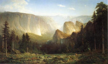 Копия картины "piute camp, great canyon of the sierra, yosemite" художника "хилл томас"