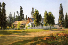 Репродукция картины "sisson&#39;s inn, near mount shasta" художника "хилл томас"