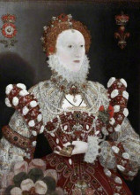 Репродукция картины "elizabeth i - the pelican portrait" художника "хиллиард николас"