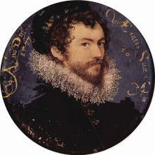Копия картины "self-portrait" художника "хиллиард николас"