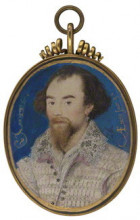 Репродукция картины "george clifford, 3rd earl of cumberland" художника "хиллиард николас"