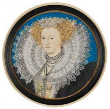 Копия картины "mary herbert, countess of pembroke" художника "хиллиард николас"