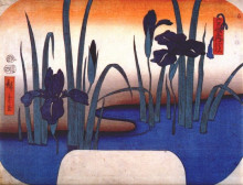 Копия картины "iris" художника "хиросигэ утагава"
