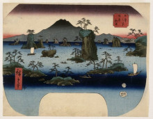 Копия картины "matsushima in oshu province" художника "хиросигэ утагава"