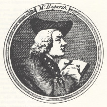 Копия картины "self portrait (from the gate of calais)" художника "хогарт уильям"
