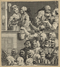Копия картины "the laughing audience (or a pleased audience)" художника "хогарт уильям"