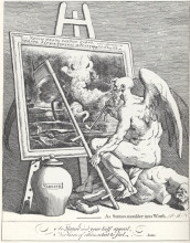 Картина "time smoking a picture" художника "хогарт уильям"