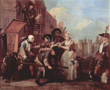 Картина "the arrest for theft" художника "хогарт уильям"