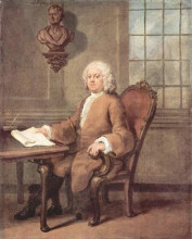 Картина "portrait of dr. benjamin hoadly" художника "хогарт уильям"
