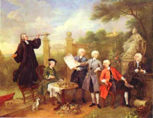 Копия картины "lord hervey and his friends" художника "хогарт уильям"