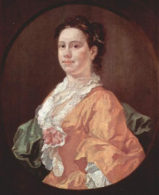 Картина "portrait of madam salter" художника "хогарт уильям"