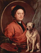 Картина "self portrait" художника "хогарт уильям"