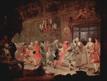 Копия картины "the ball" художника "хогарт уильям"