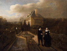 Картина "johan cornelisz vijgeboom and his wife" художника "хогстратен самюэл ван"