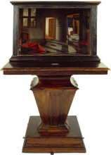 Репродукция картины "a peepshow with views of the interior of a dutch house" художника "хогстратен самюэл ван"