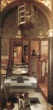 Копия картины "view of a corridor (also known as a view through a house)" художника "хогстратен самюэл ван"