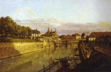 Картина "zwinger waterway" художника "беллотто бернардо"