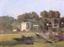 Картина "the mill of sous terre in geneva" художника "ходлер фердинанд"