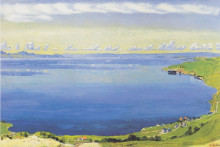 Копия картины "lake geneva from chexbres" художника "ходлер фердинанд"