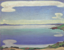 Копия картины "lake geneva from chexbres" художника "ходлер фердинанд"