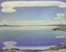 Картина "lake geneva from chexbres" художника "ходлер фердинанд"