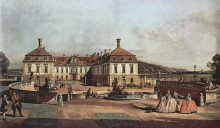 Копия картины "the imperial summer residence, courtyard" художника "беллотто бернардо"