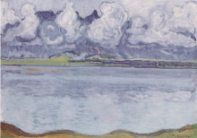 Копия картины "thun, stockhornkette, in clouds" художника "ходлер фердинанд"