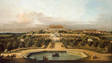 Репродукция картины "the imperial summer residence, garden" художника "беллотто бернардо"