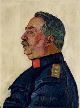Копия картины "portrait of general ulrich wille" художника "ходлер фердинанд"