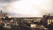 Копия картины "vienna, panorama from palais kaunitz" художника "беллотто бернардо"