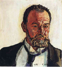 Репродукция картины "self portrait" художника "ходлер фердинанд"