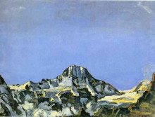 Репродукция картины "the breithorn" художника "ходлер фердинанд"