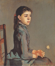 Картина "portrait of louise delphine duchosal" художника "ходлер фердинанд"
