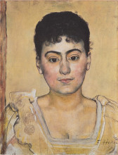 Картина "portrait of madame de r." художника "ходлер фердинанд"