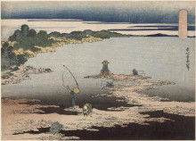 Репродукция картины "fishing&#160;in the&#160;bay&#160;uraga" художника "хокусай кацусика"