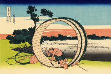 Картина "fujimi fuji view field in the owari province" художника "хокусай кацусика"
