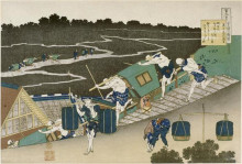 Репродукция картины "fujiwara&#160;no&#160;ason&#160;michinobu" художника "хокусай кацусика"