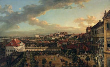Копия картины "view of warsaw from the terrace of the royal castle" художника "беллотто бернардо"