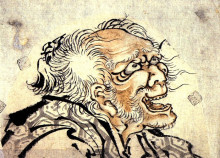 Репродукция картины "head of an old man" художника "хокусай кацусика"